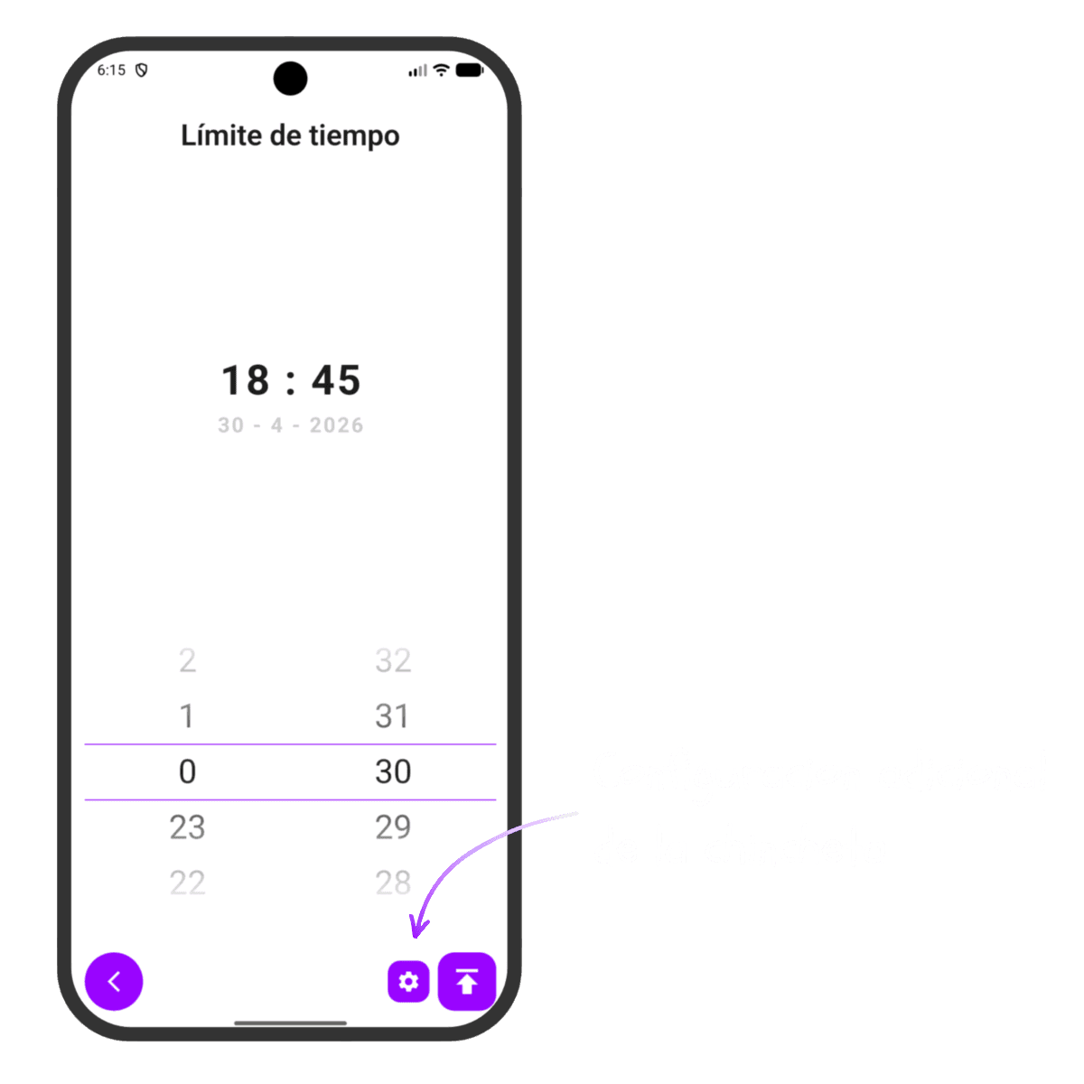 Acceso a la configuración de metadatos adicionales en el editor de marcas de Owsi