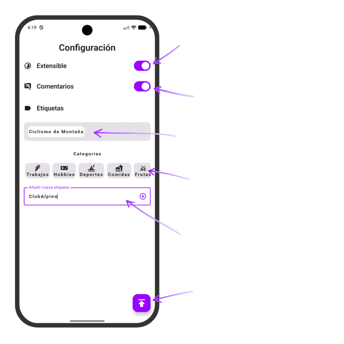 Paso opcional de configuración avanzada: ajustes y parámetros adicionales de la marca