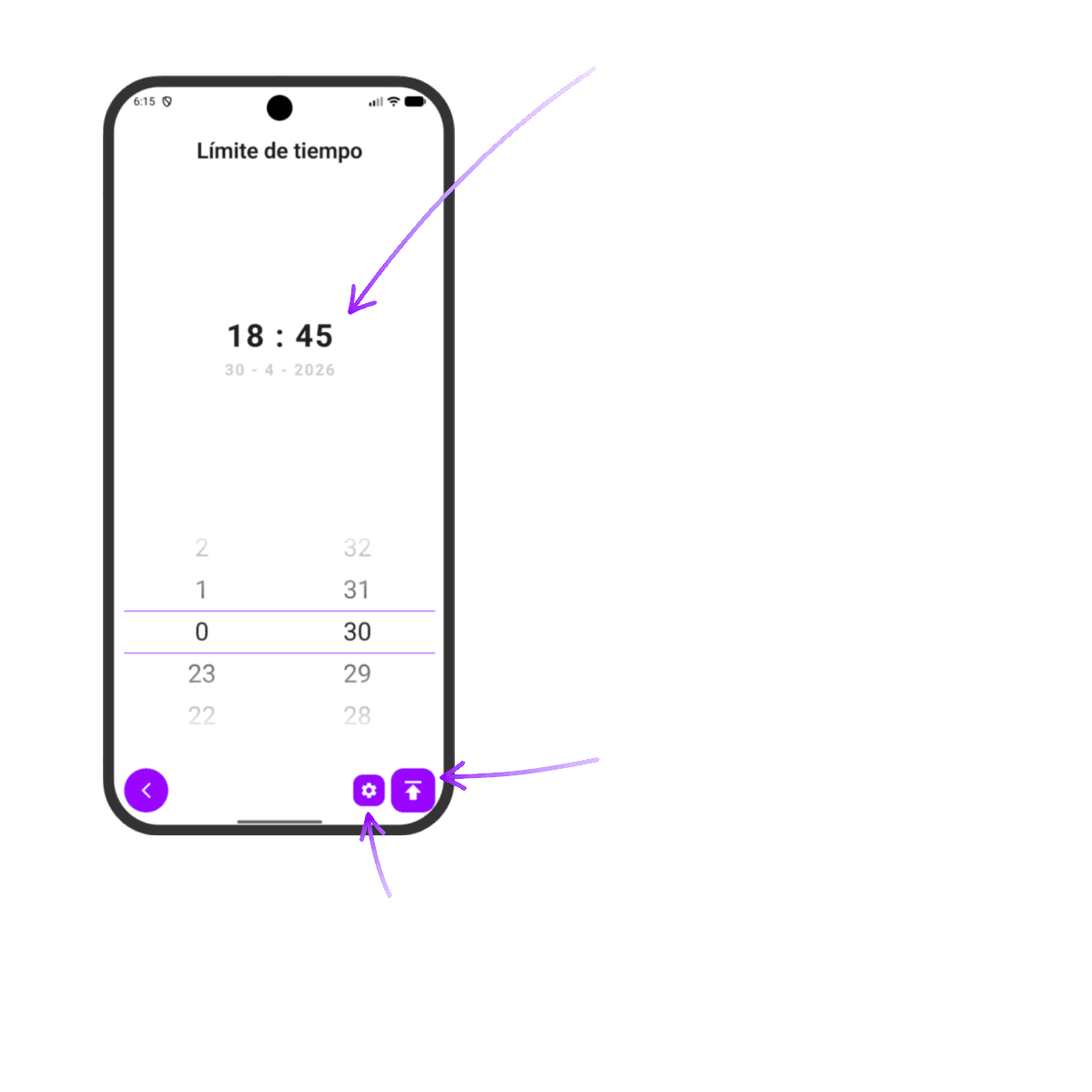 Cuarto paso para configurar el contenido de la marca: temporizador de caducidad del radar